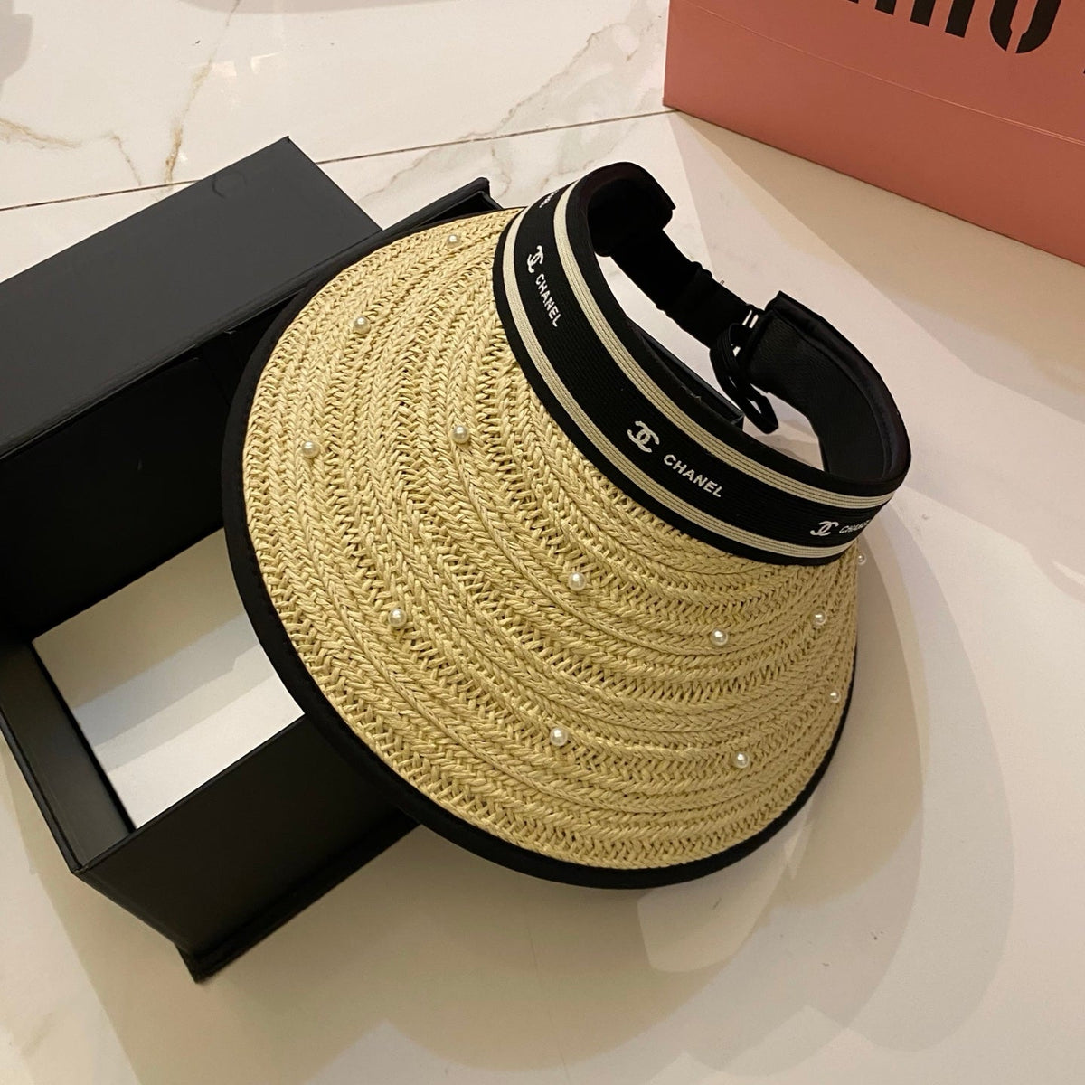 Chanel Pearl Sun Visor