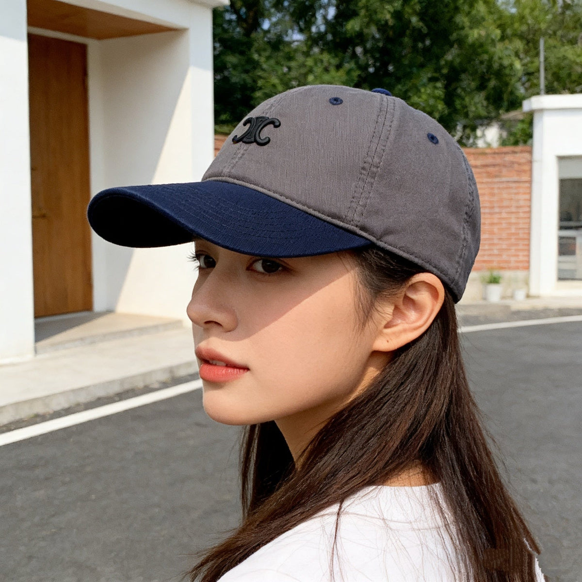 Celine Color-Block Baseball Cap