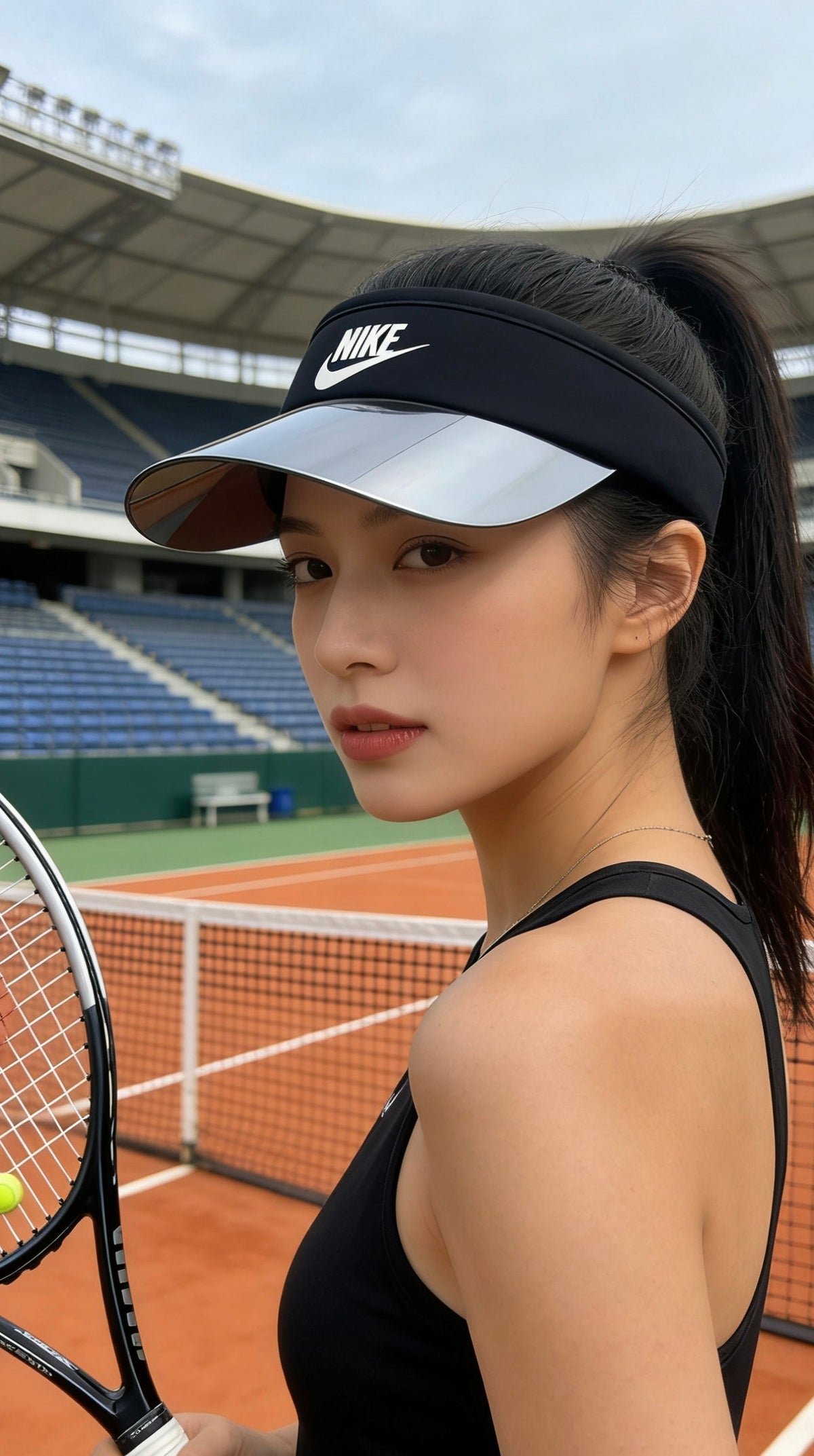 Nike Mirrored-Brim Sun Visor