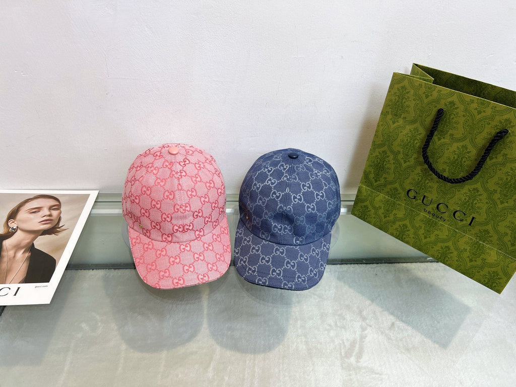 Gucci Baseball Cap - Pink / Blue