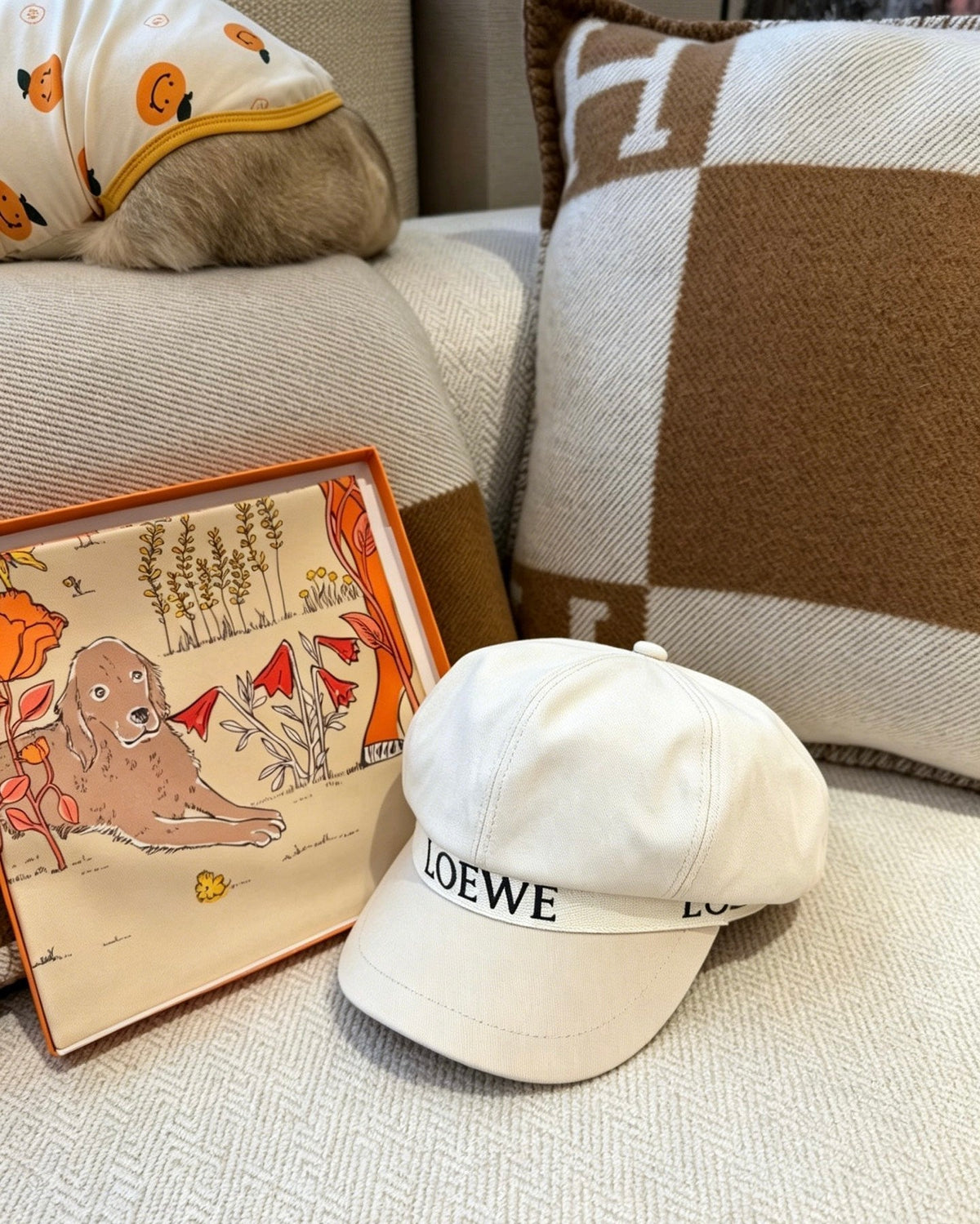 Loewe Logo Baker Boy Cap