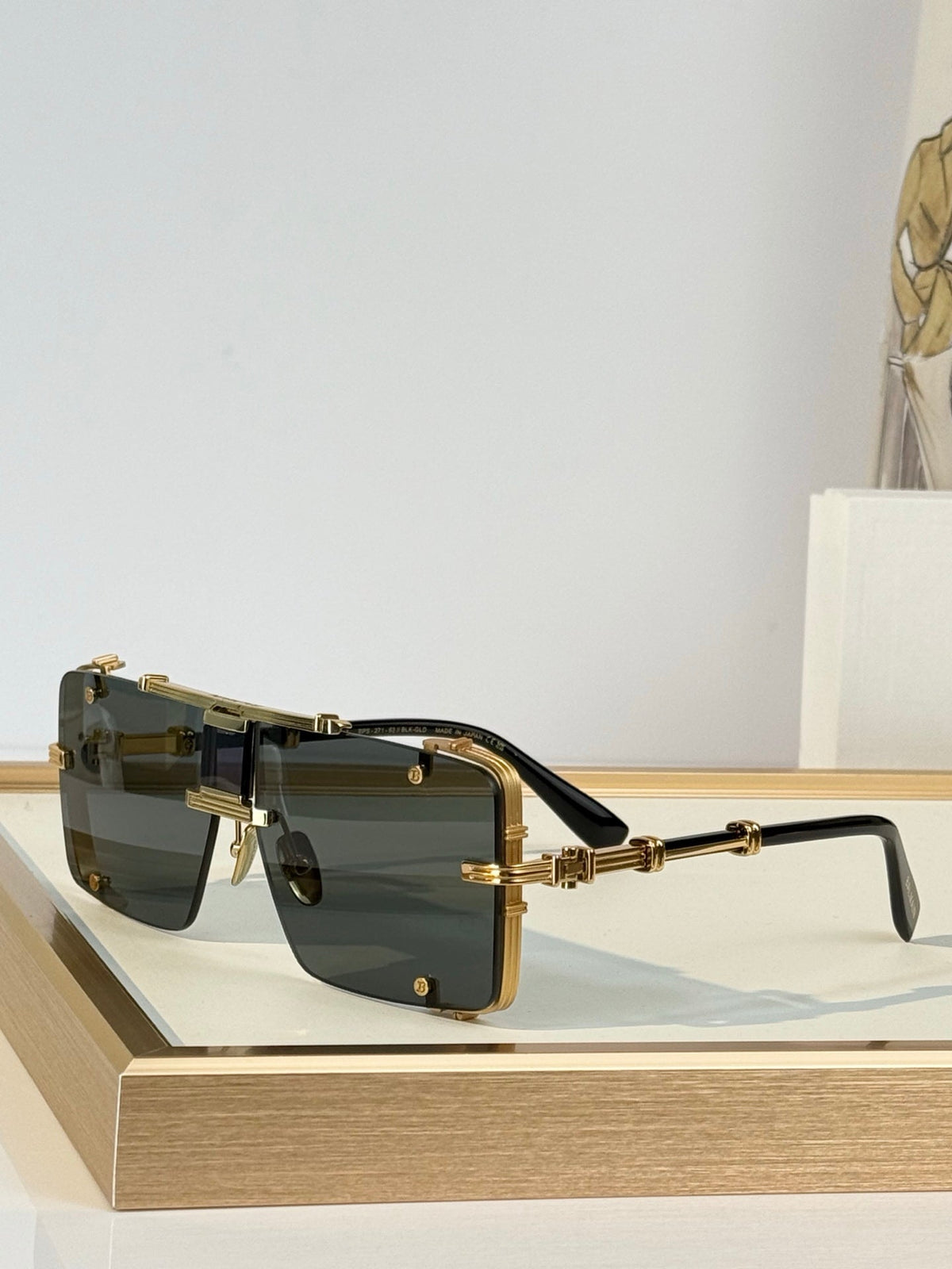 Balmain BPS-271-63//BLK-GLD Sunglasses