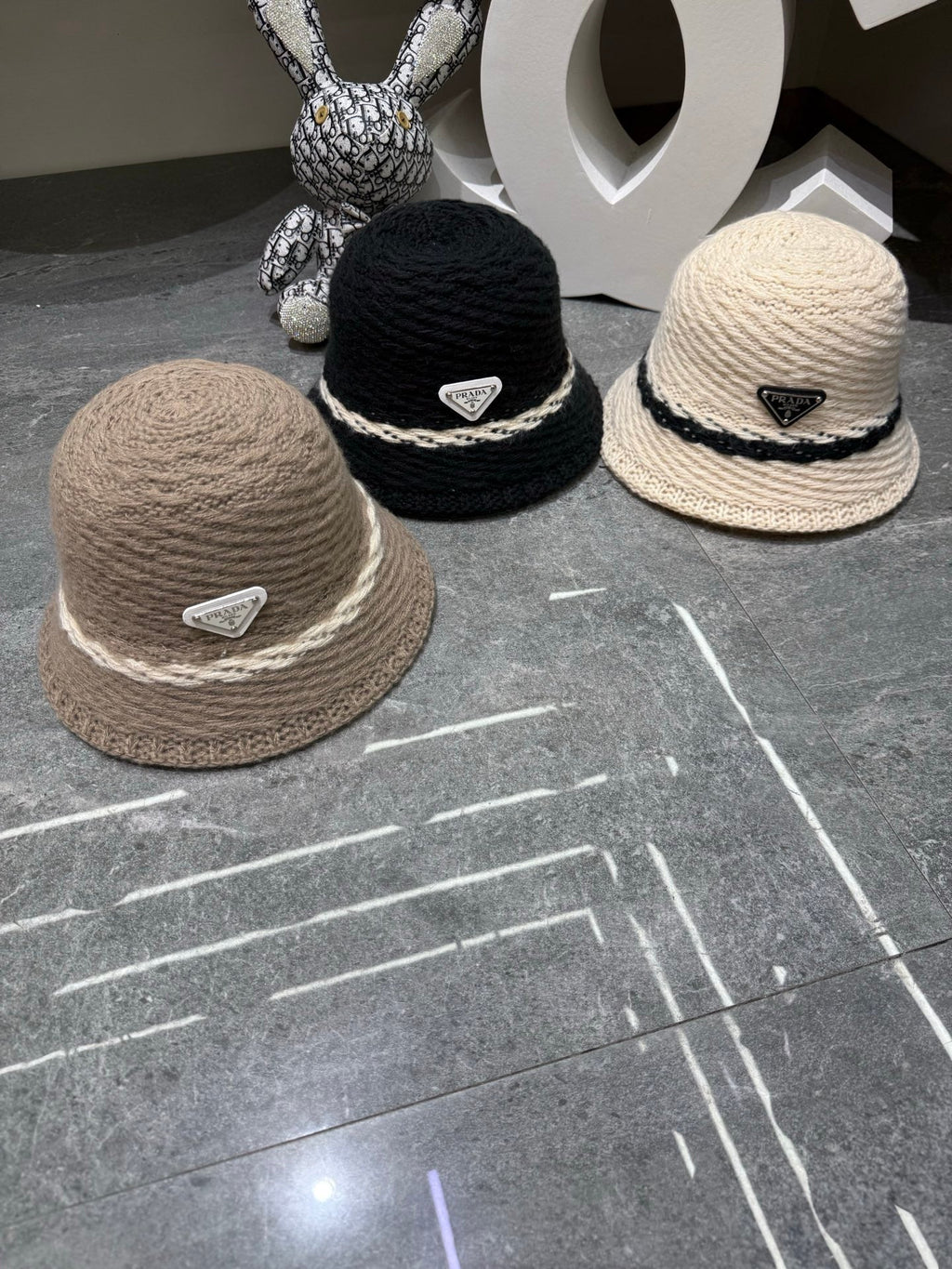 Prada Knitted Bucket Hat