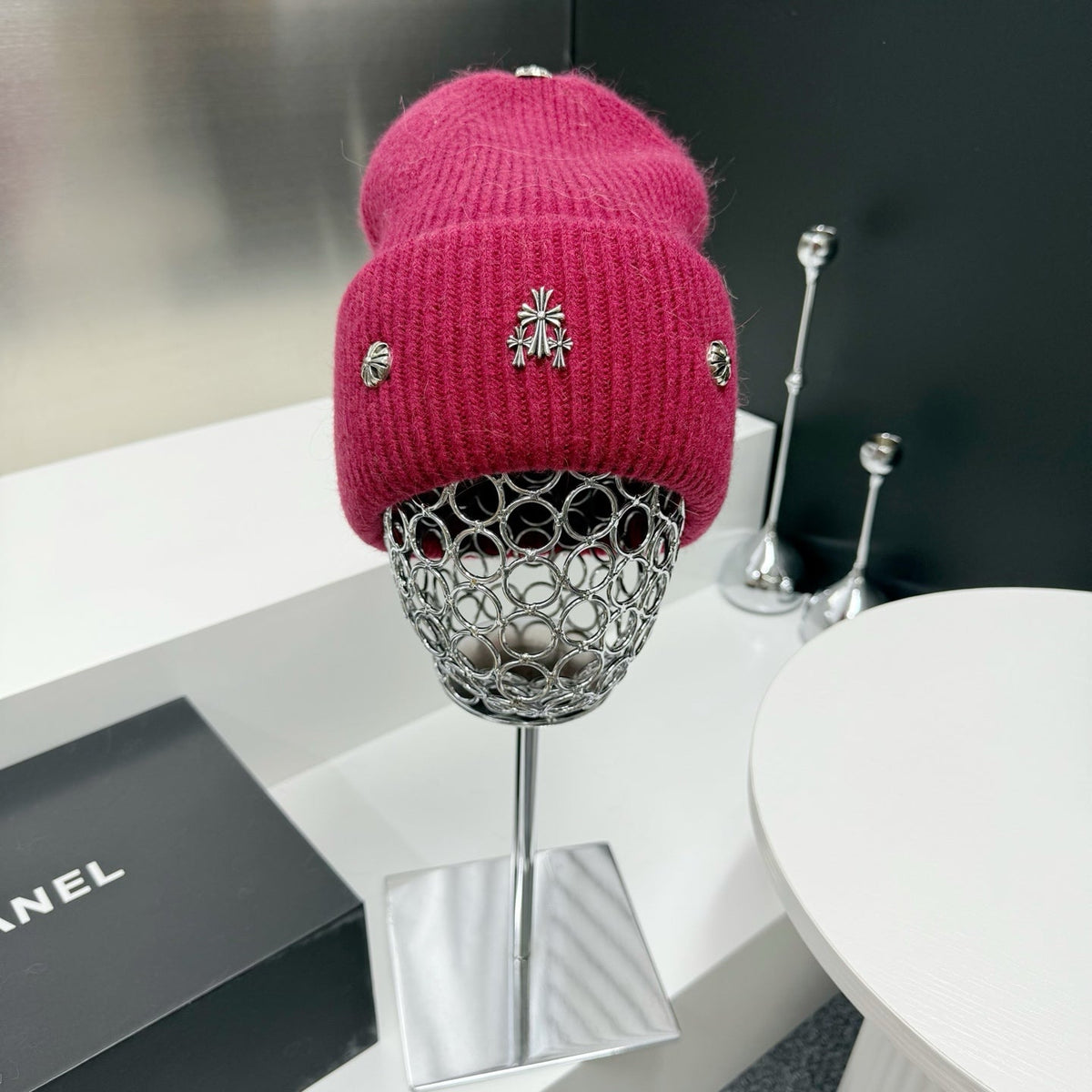 Chrome Hearts Rabbit Fur Beanie