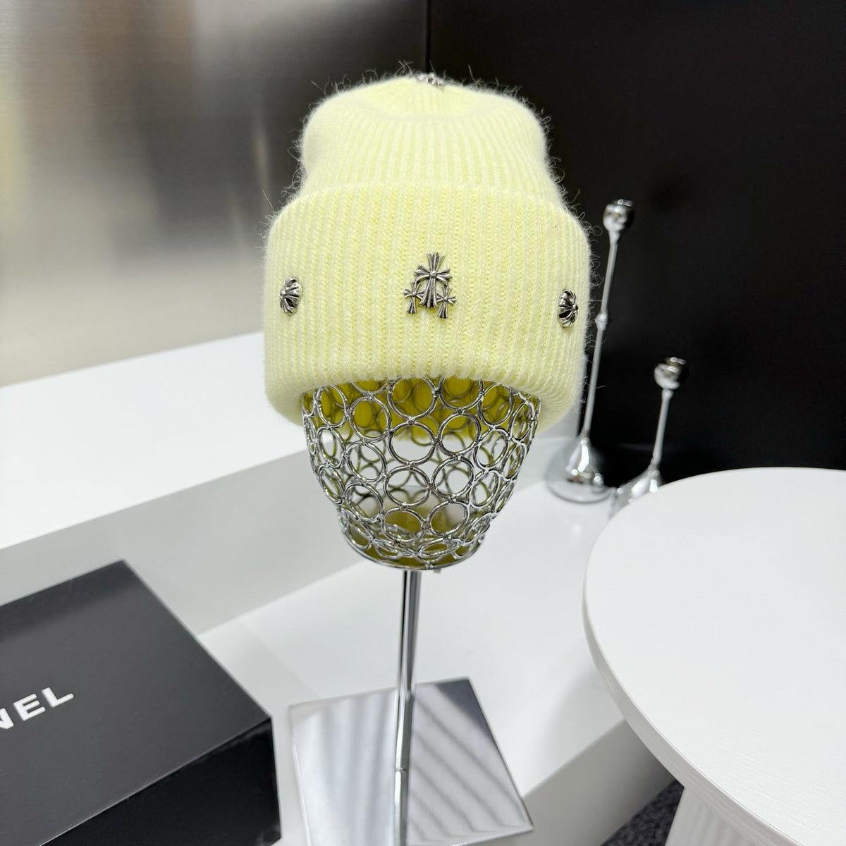 Chrome Hearts Rabbit Fur Beanie
