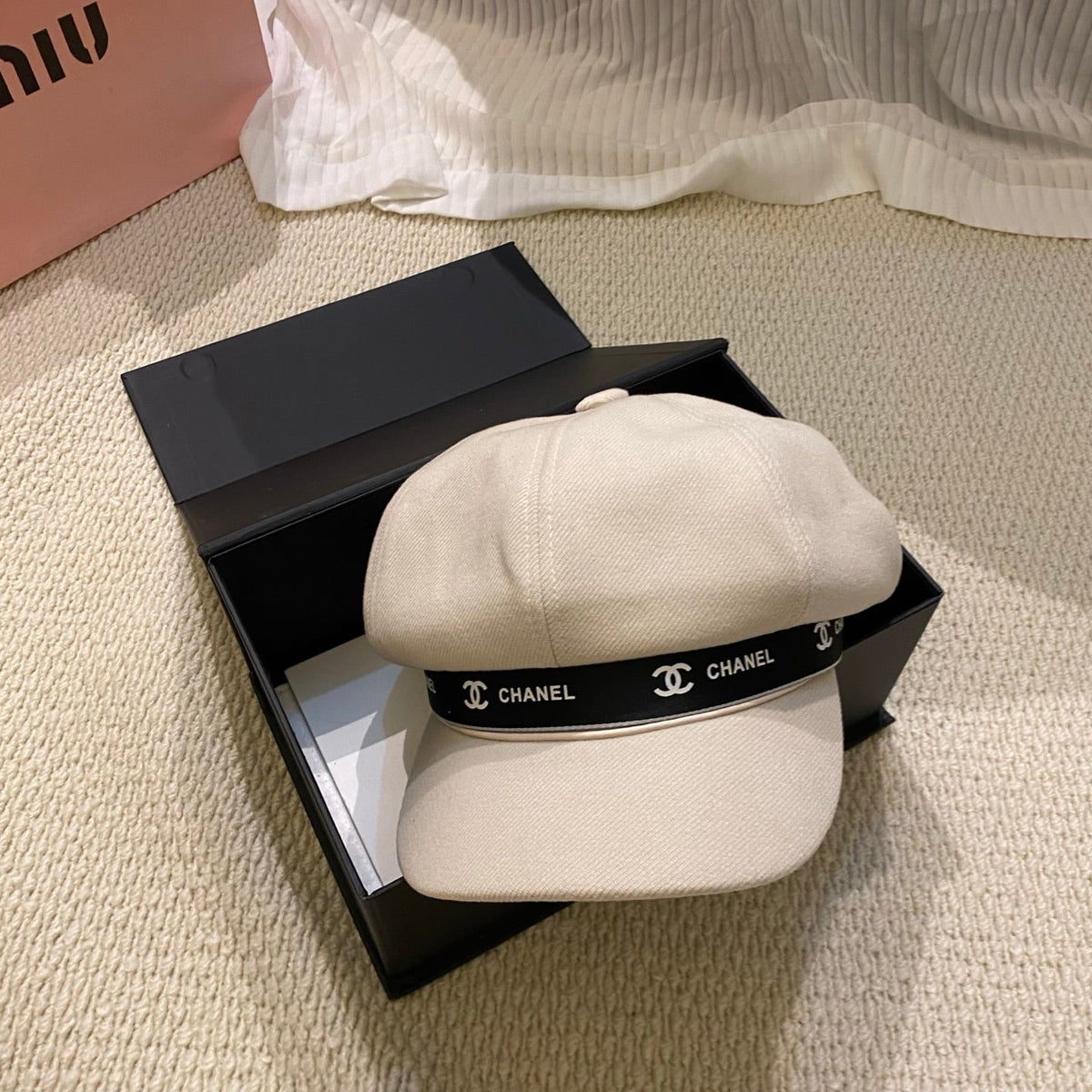 Korean-Style Chic Eight-Panel Baker Boy Cap