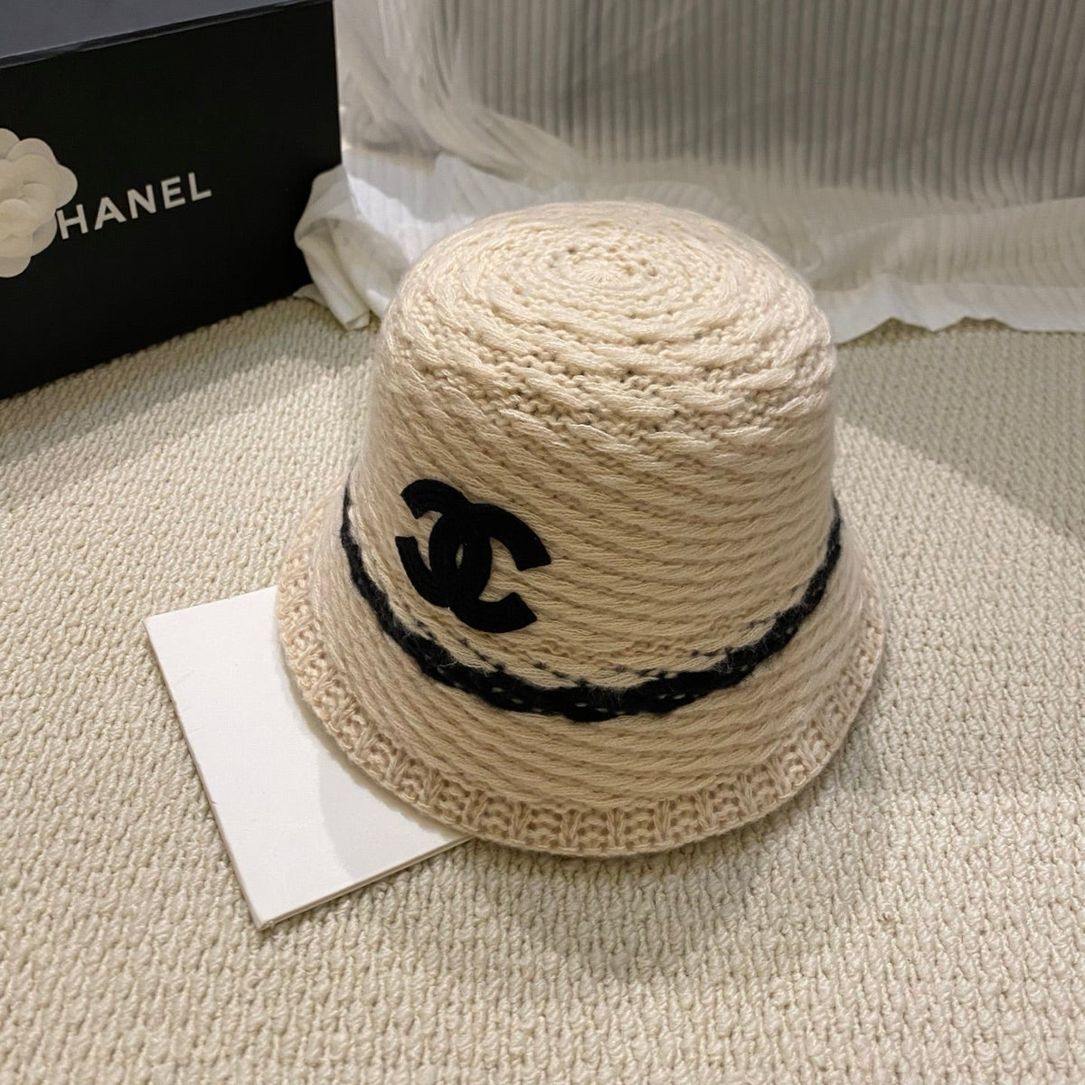 Chanel Knitted Bucket Hat