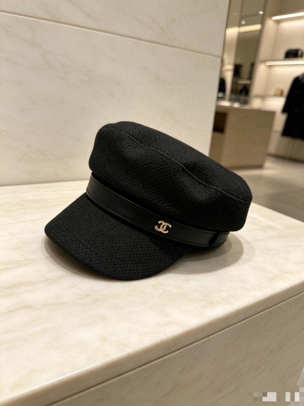 Chanel Classic Leather Military Cap