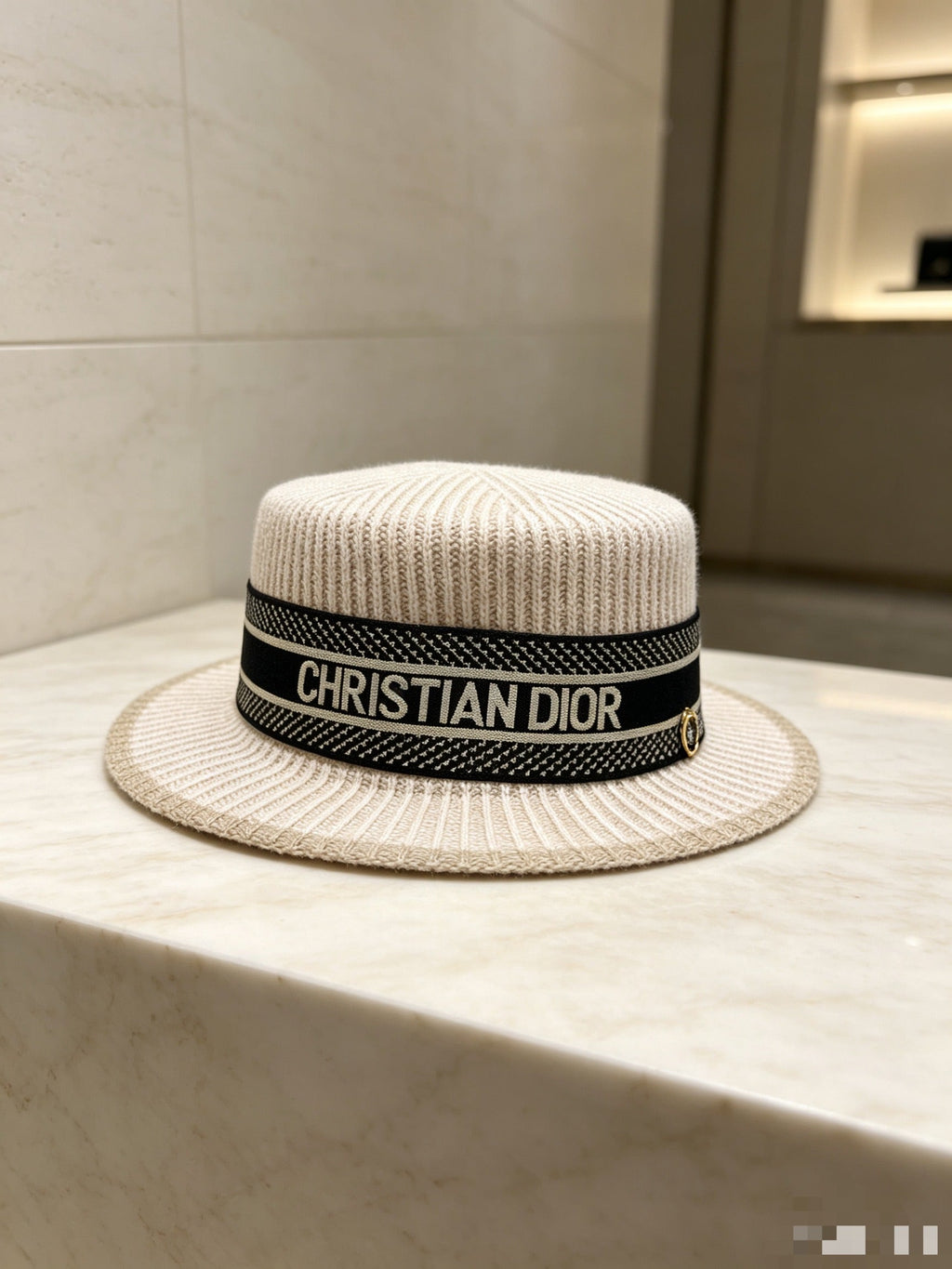 Dior Wool Flat-Top Hat